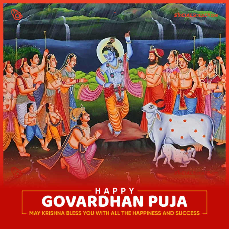 150+ Happy Govardhan Puja 2023 Wishes Images 