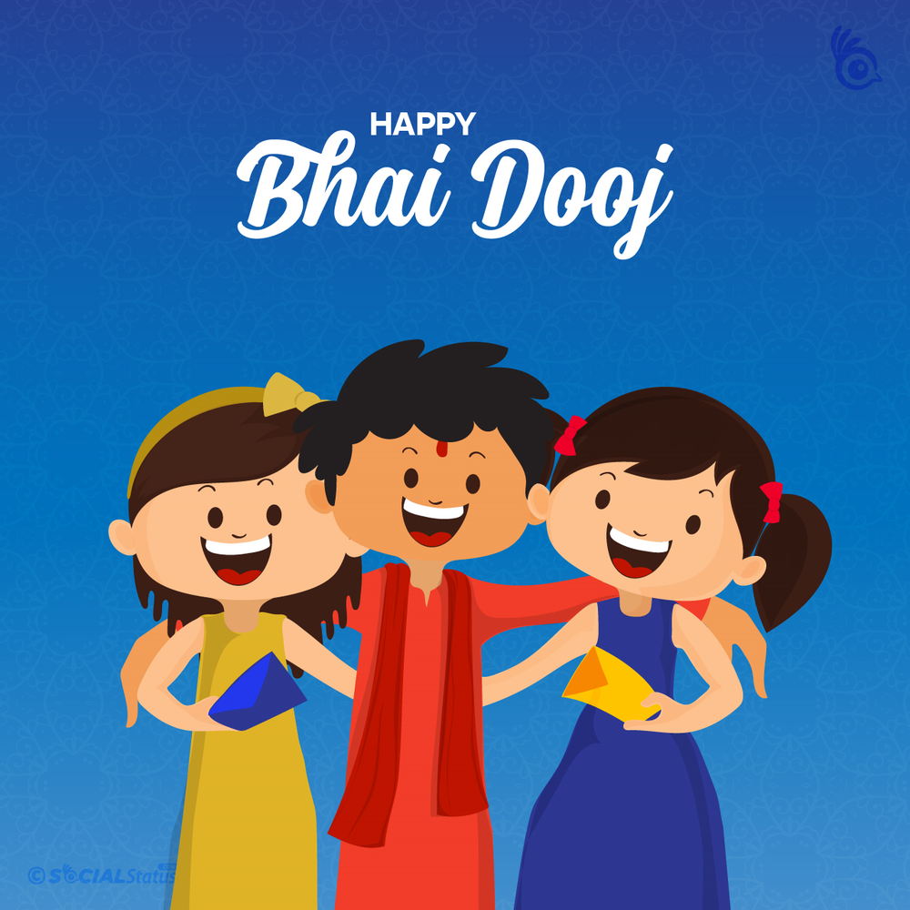 Top 50 Happy Bhai Dooj 2024 Wishes With Images