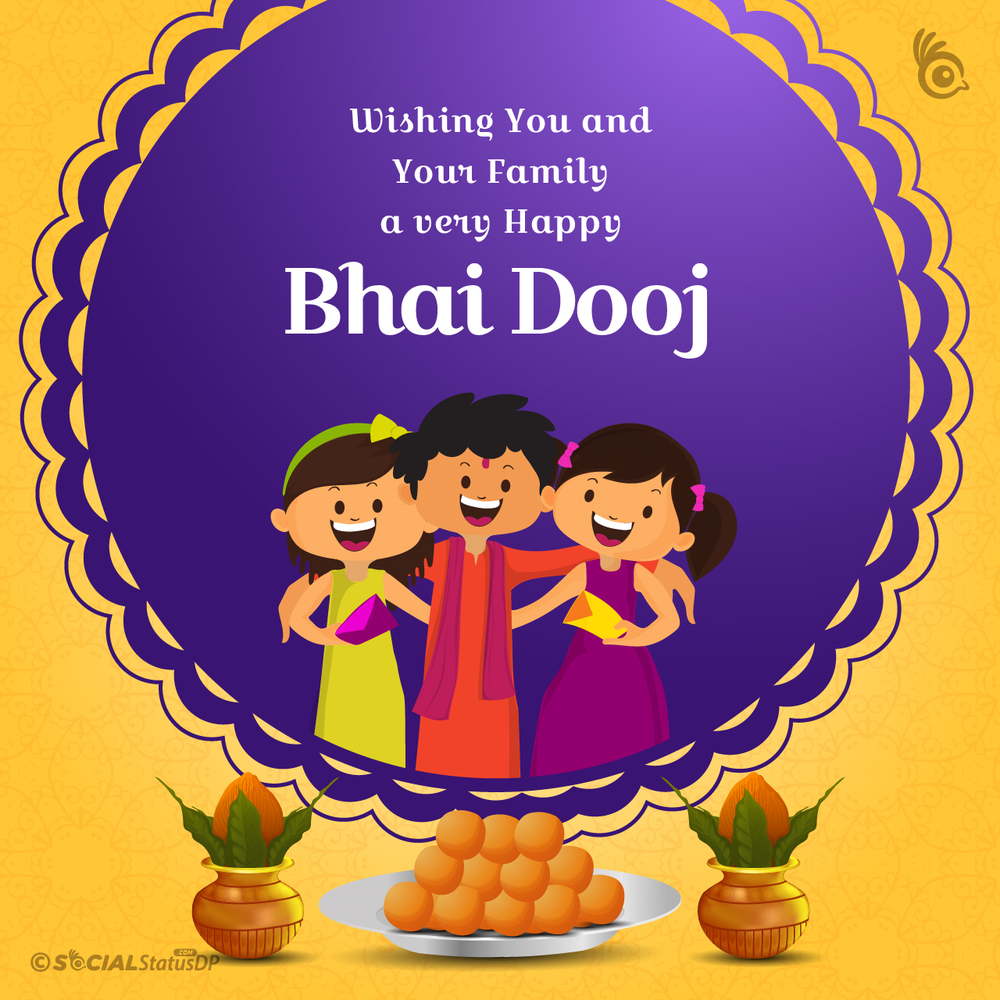 Top 50 Happy Bhai Dooj 2024 Wishes With Images