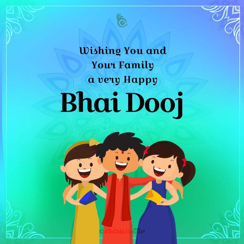 Top 50 Happy Bhai Dooj 2024 Wishes With Images