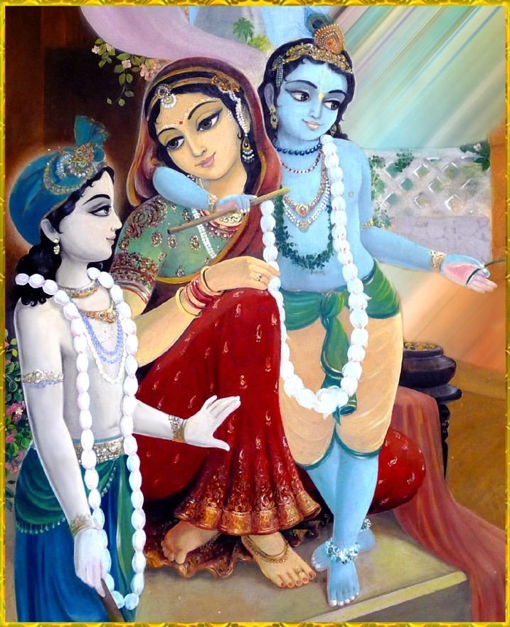 Buy Lord Shri Krishna with Shri Balaram Poster Online at Low Prices in  India - Paytmmall.com