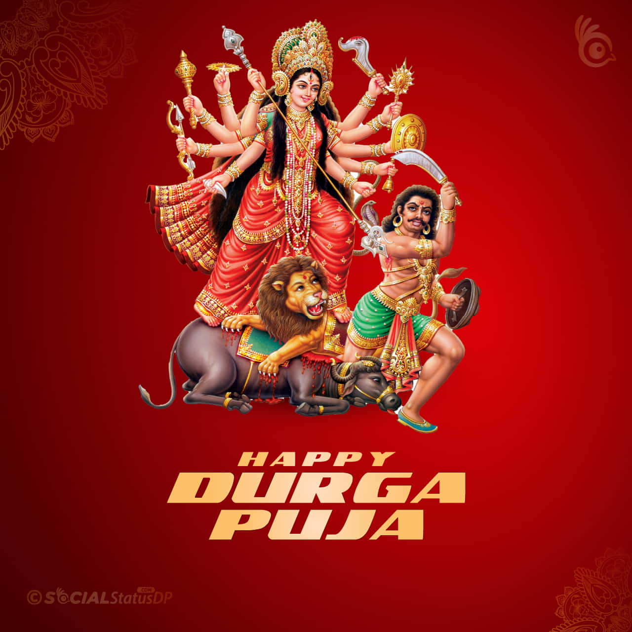 [290+] Happy Durga Puja Wishes 2024 with Images for Navratri